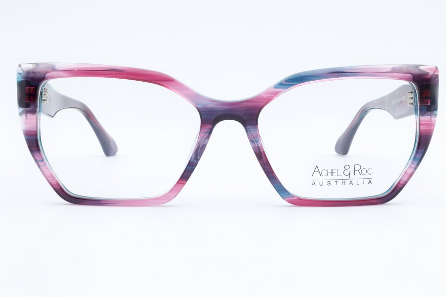 Achel & Roc Zenith Cat Eye Burgundy Full Rim Eyeglasses