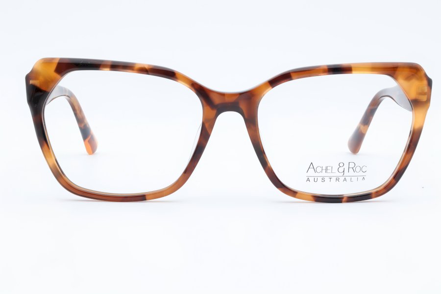 Achel & Roc Pulse Square Tortoiseshell Full Rim Eyeglasses