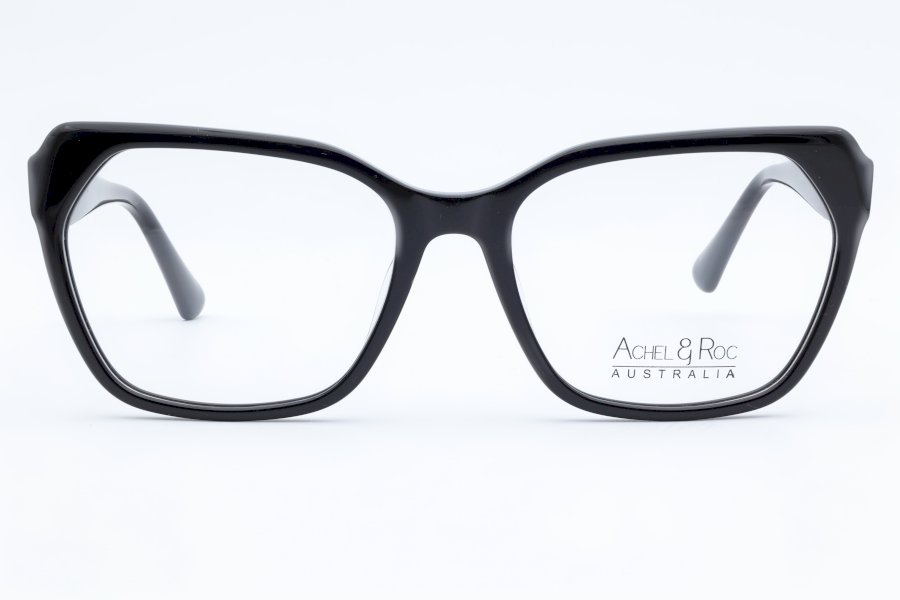 Achel & Roc Pulse Square Black Full Rim Eyeglasses