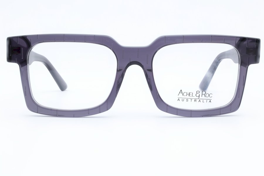 Achel & Roc Regal Square Smoke Full Rim Eyeglasses