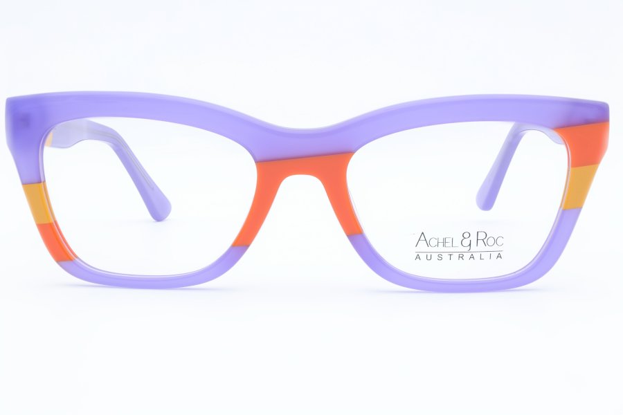 Achel & Roc Motley Cat Eye Blue Full Rim Eyeglasses