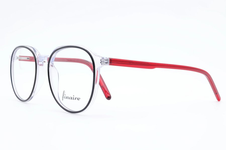 Finaire Pipeline Round Round Clear Full Rim Eyeglasses