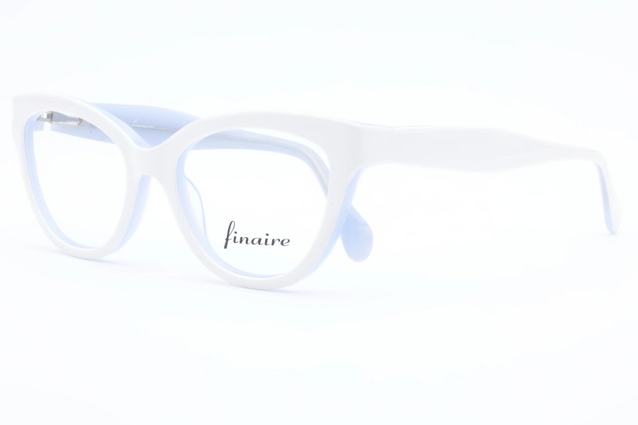 Finaire Voila Cat Eye White Full Rim Eyeglasses