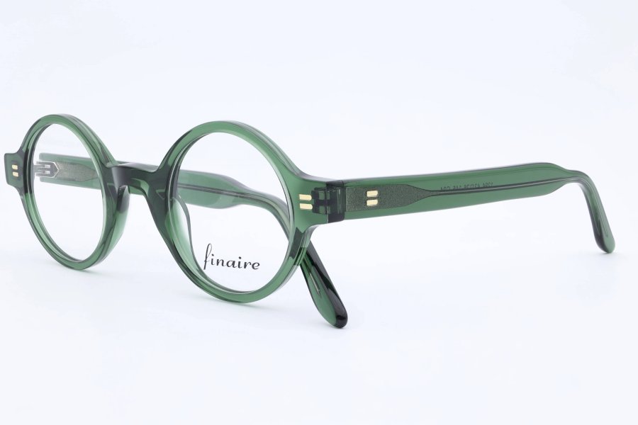 Finaire Symmetry Round Green Full Rim Eyeglasses