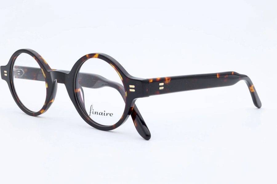 Finaire Symmetry Round Tortoiseshell Full Rim Eyeglasses