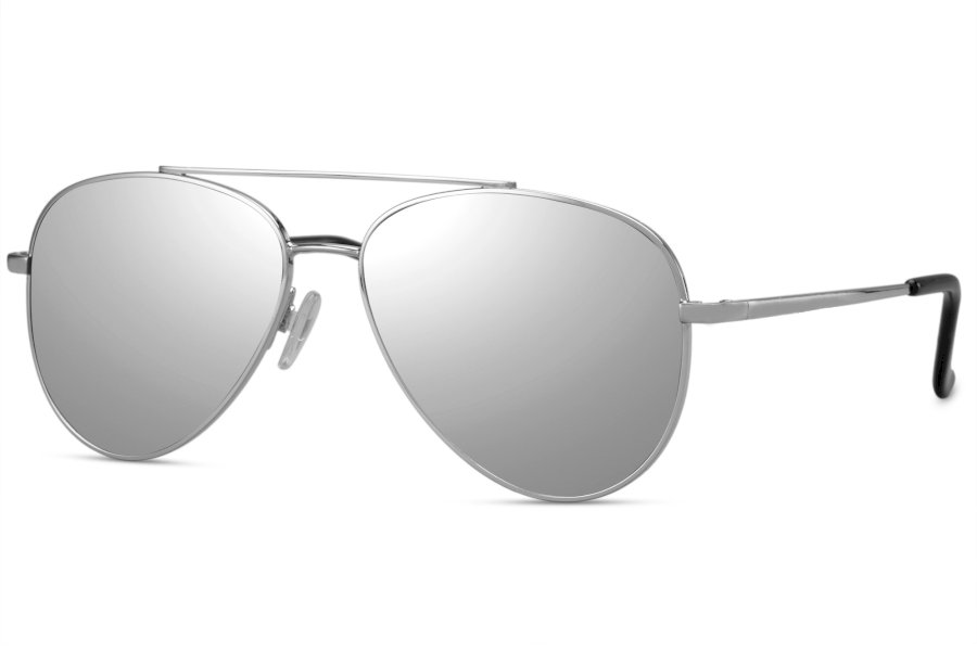 Velox Aviator Silver Full Rim Sunglasses