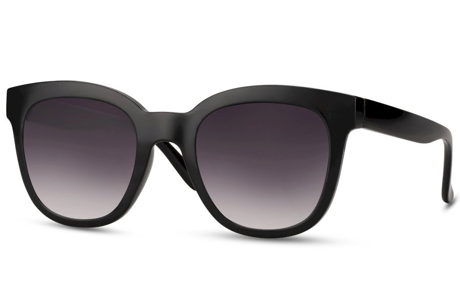 Novae Cat Eye Black Full Rim Sunglasses