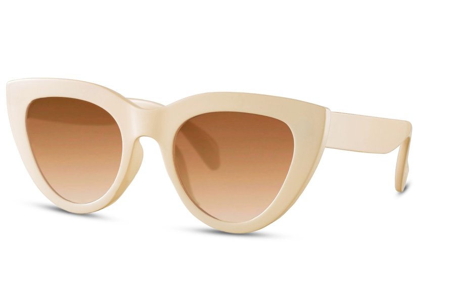 Sorrel Cat Eye Beige Full Rim Sunglasses