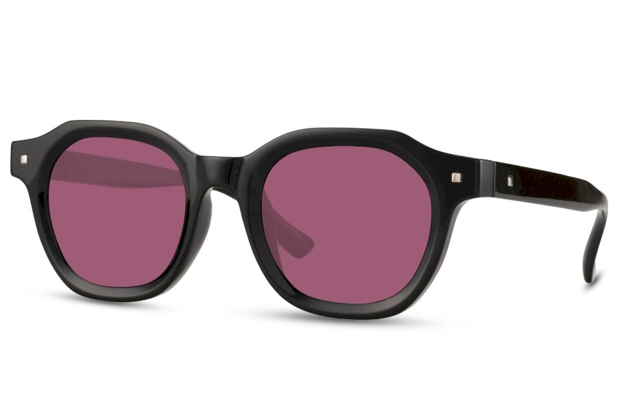 Flint Wayfarer Black Full Rim Sunglasses