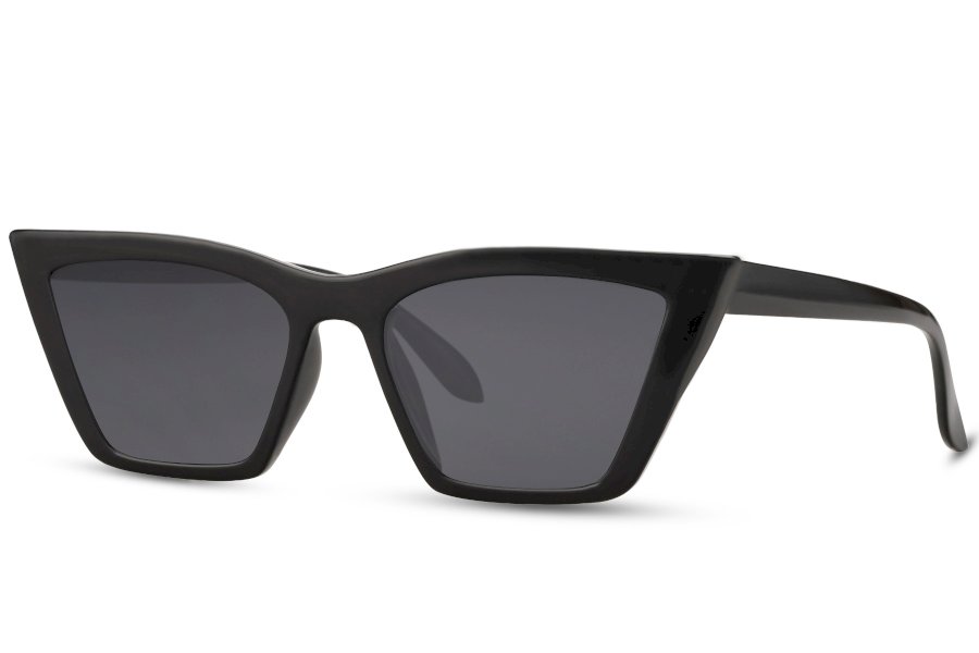 Noir Cat Eye Black Full Rim Sunglasses