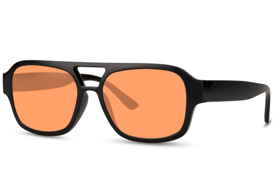 Bravur Square Black Full Rim Sunglasses