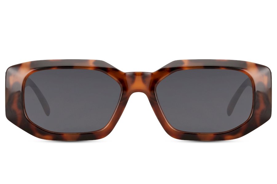 Arco Geometric Brown Full Rim Sunglasses