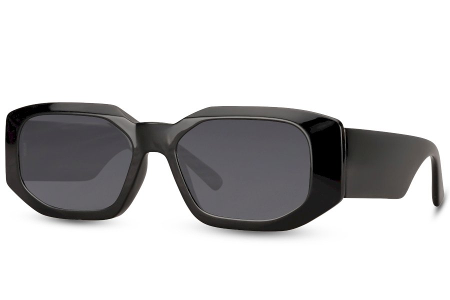 Arco Geometric Black Full Rim Sunglasses