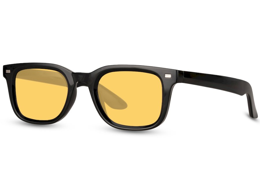 Nocten Wayfarer Black Full Rim Sunglasses