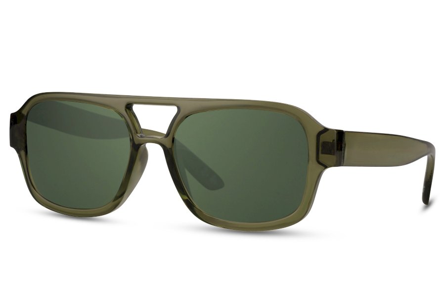Cairn Square Green Full Rim Sunglasses