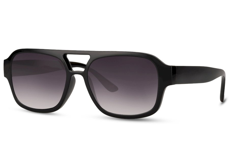 Obrin Square Black Full Rim Sunglasses