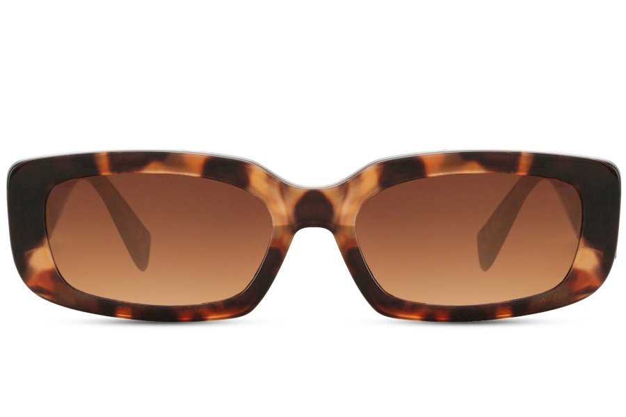 Strix Rectangle Brown Full Rim Sunglasses