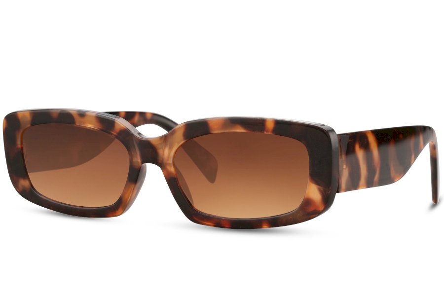 Strix Rectangle Brown Full Rim Sunglasses