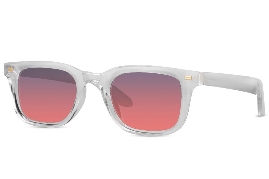 Glace Wayfarer Transparent Full Rim Sunglasses