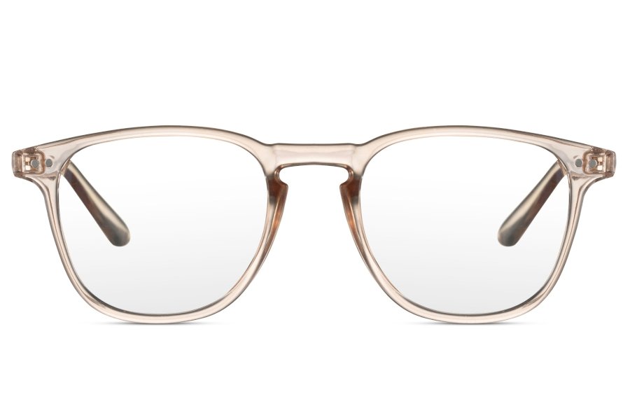 Lexen Square Beige Full Rim Eyeglasses