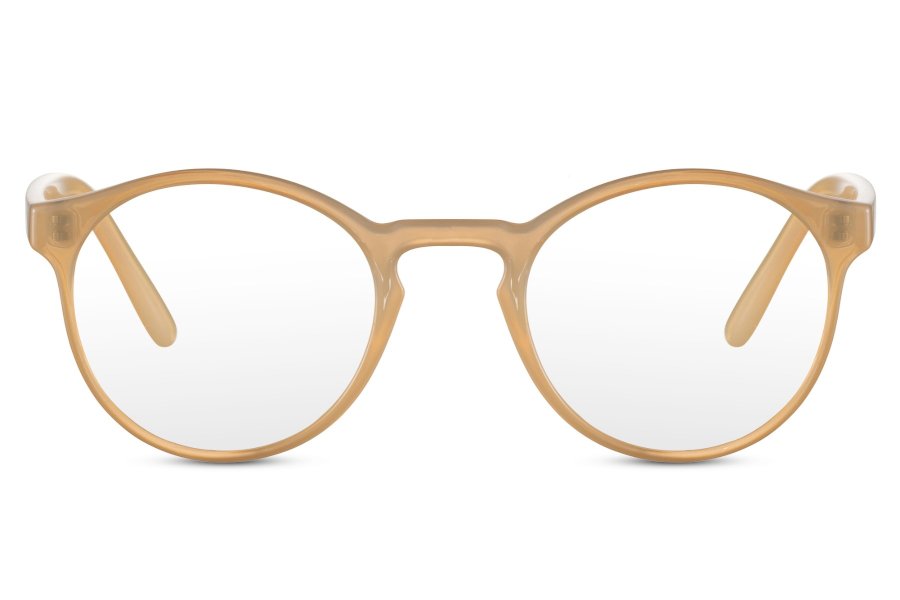 Solvi Round Yellow Full Rim Eyeglasses