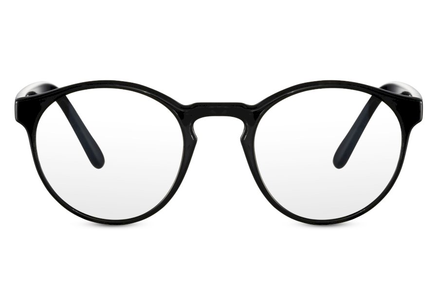 Solvi Round Black Full Rim Eyeglasses