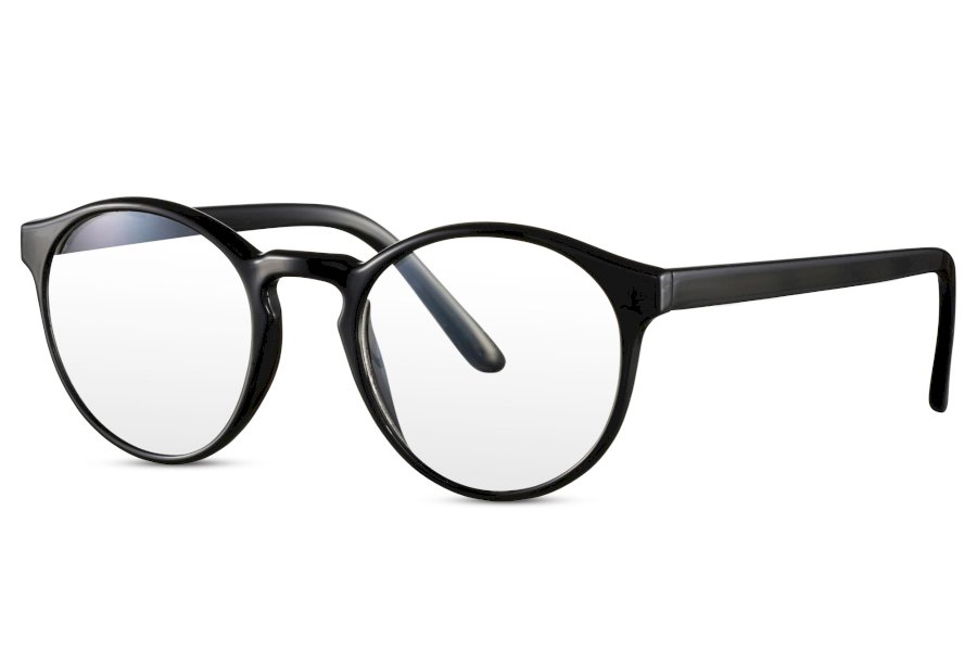 Solvi Round Black Full Rim Eyeglasses