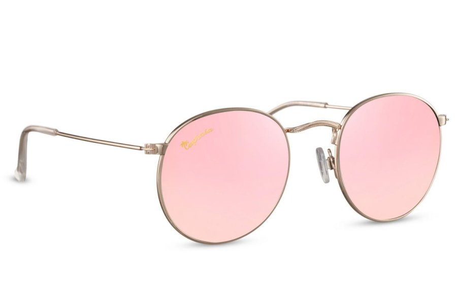 Bellone4 Round Gold Full Rim Sunglasses