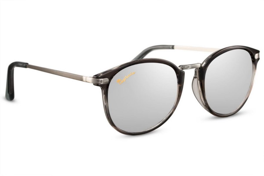 Lacrima4 Round Silver Full Rim Sunglasses