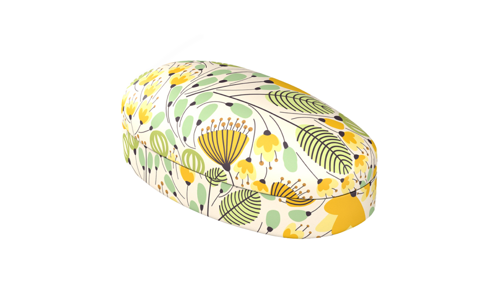 Yellow Blossoms Sunglass Case  Yellow  Cases