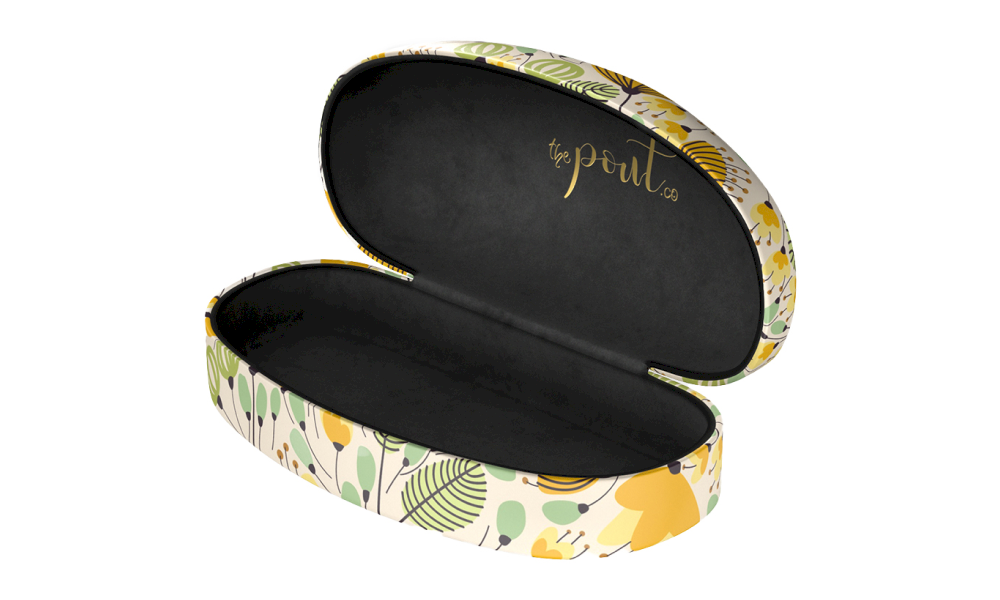 Yellow Blossoms Sunglass Case  Yellow  Cases