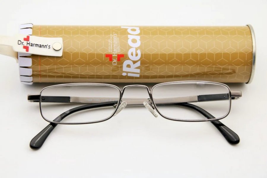 iReadTwo ARC Rectangle Gunmetal Full Rim Readingglasses