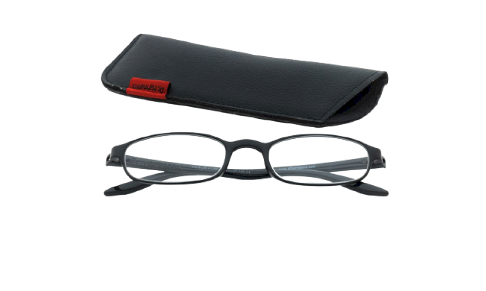 Library6 Oval Black Full Rim Readingglasses